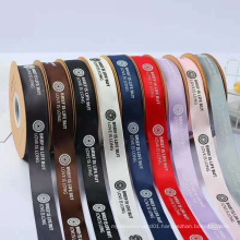 Custom printed satin ribbon with Logo